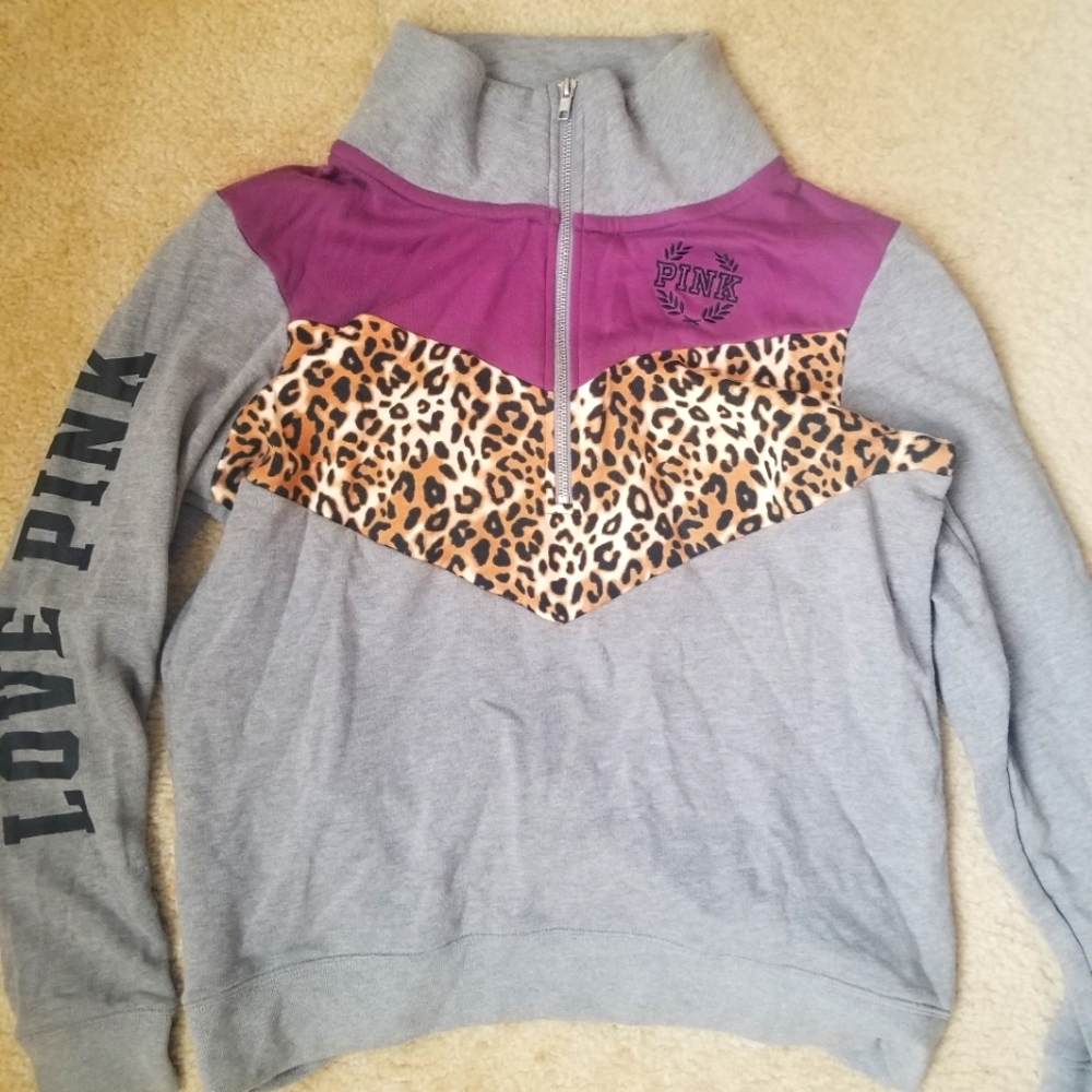 Victoria's Secret Pink Half Zip Fleece